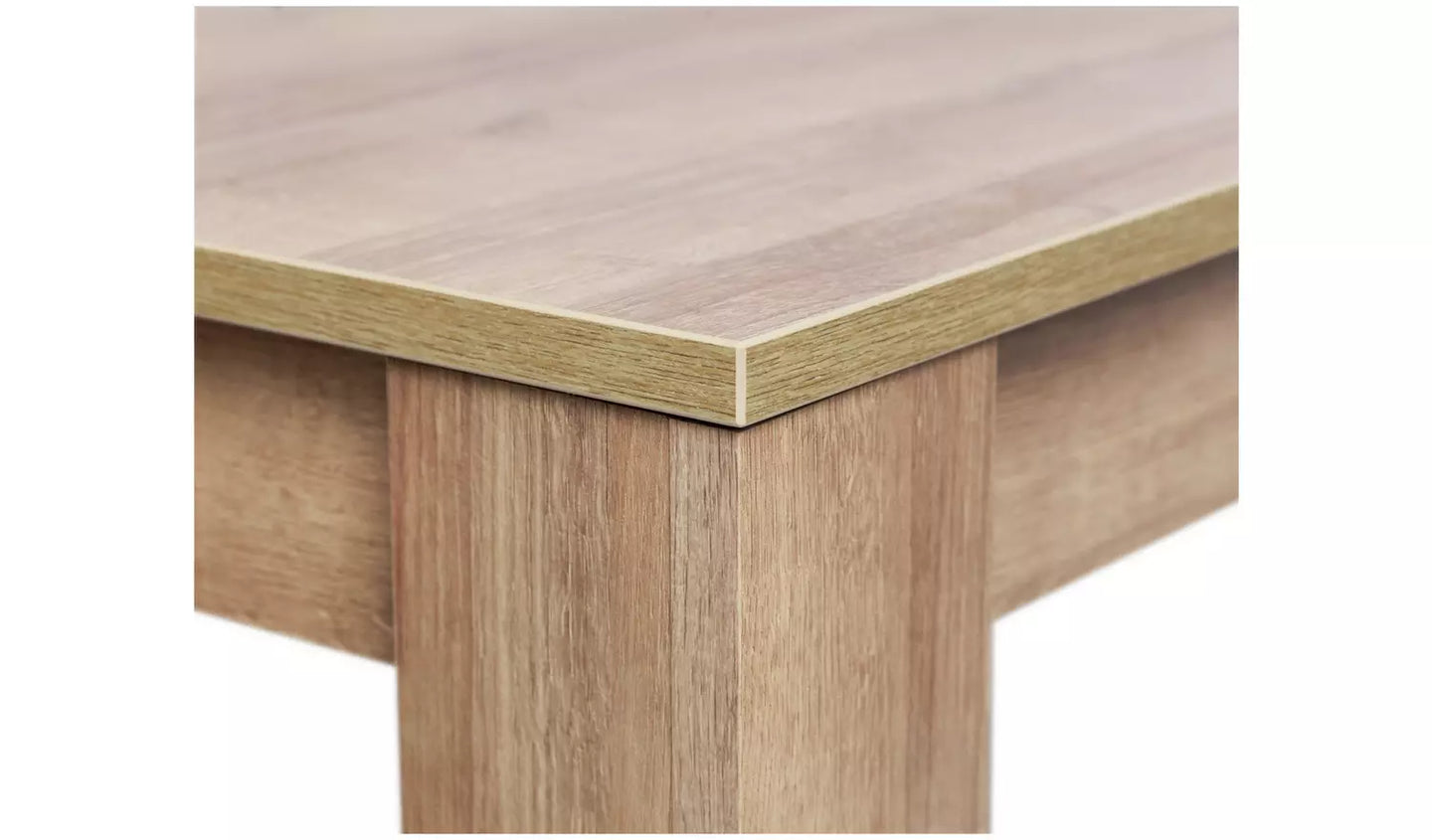 Assembled Miami Extending Oak Dining Table - Oak Effect